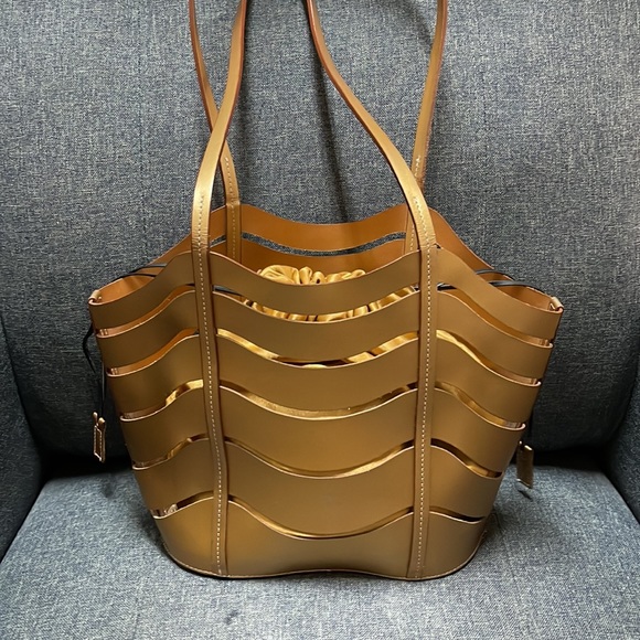 Francesco Biasia Cage Leather Tote - Picture 7 of 14